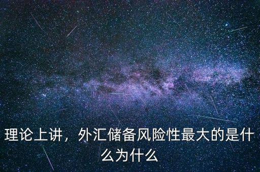 理論上講，外匯儲(chǔ)備風(fēng)險(xiǎn)性最大的是什么為什么