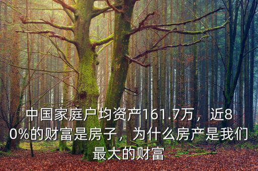 中國(guó)家庭戶均資產(chǎn)161.7萬(wàn)，近80%的財(cái)富是房子，為什么房產(chǎn)是我們最大的財(cái)富