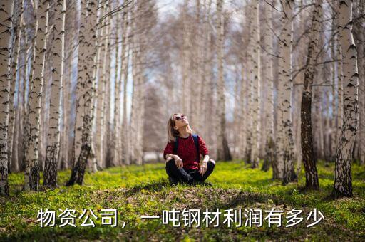 物資公司，一噸鋼材利潤有多少