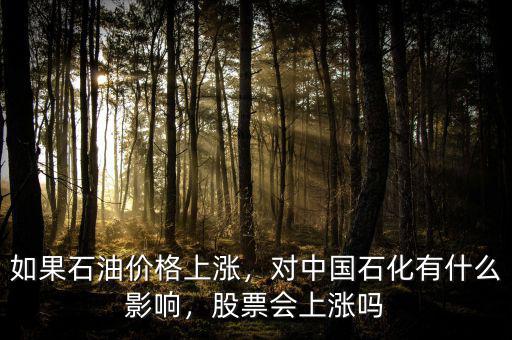 如果石油價格上漲，對中國石化有什么影響，股票會上漲嗎