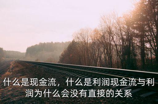 什么是現(xiàn)金流，什么是利潤(rùn)現(xiàn)金流與利潤(rùn)為什么會(huì)沒有直接的關(guān)系