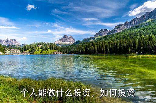 個人能做什么投資，如何投資