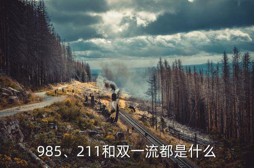 985、211和雙一流都是什么