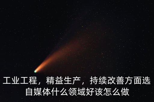 工業(yè)工程，精益生產(chǎn)，持續(xù)改善方面選自媒體什么領(lǐng)域好該怎么做