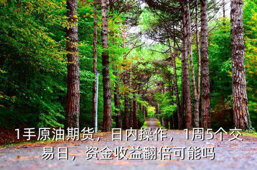 1手原油期貨，日內(nèi)操作，1周5個(gè)交易日，資金收益翻倍可能嗎
