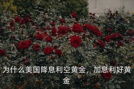 為什么美國(guó)降息利空黃金，加息利好黃金