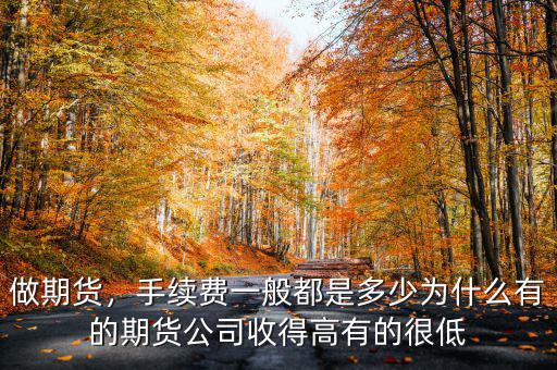 做期貨，手續(xù)費(fèi)一般都是多少為什么有的期貨公司收得高有的很低