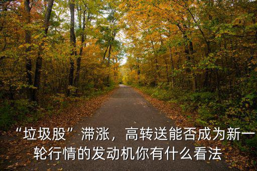 “垃圾股”滯漲，高轉(zhuǎn)送能否成為新一輪行情的發(fā)動(dòng)機(jī)你有什么看法