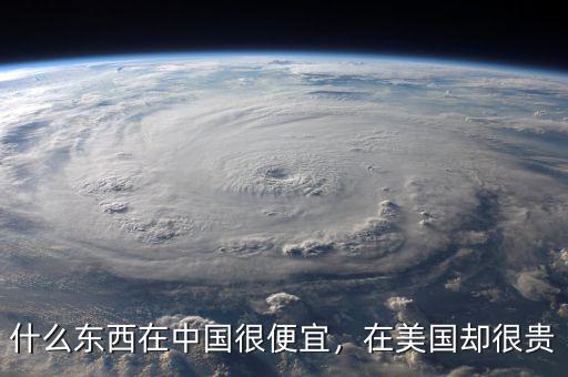 什么東西在中國(guó)很便宜，在美國(guó)卻很貴