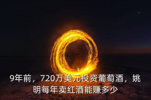 9年前，720萬美元投資葡萄酒，姚明每年賣紅酒能賺多少