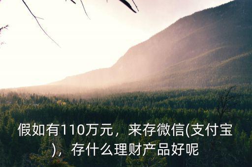 如果有10萬怎么理財(cái)產(chǎn)品,有沒有好的理財(cái)產(chǎn)品