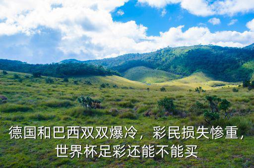 德國和巴西雙雙爆冷，彩民損失慘重，世界杯足彩還能不能買