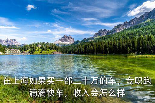 在上海如果買一部二十萬的車，專職跑滴滴快車，收入會怎么樣