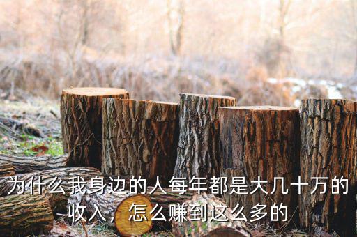 為什么我身邊的人每年都是大幾十萬的收入，怎么賺到這么多的