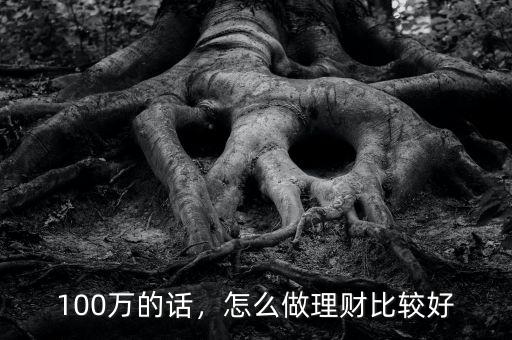 100萬(wàn)的話(huà)，怎么做理財(cái)比較好
