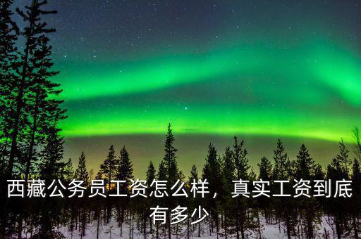 西藏公務員工資怎么樣，真實工資到底有多少