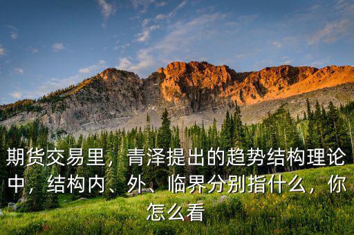 期貨交易里，青澤提出的趨勢結(jié)構(gòu)理論中，結(jié)構(gòu)內(nèi)、外、臨界分別指什么，你怎么看