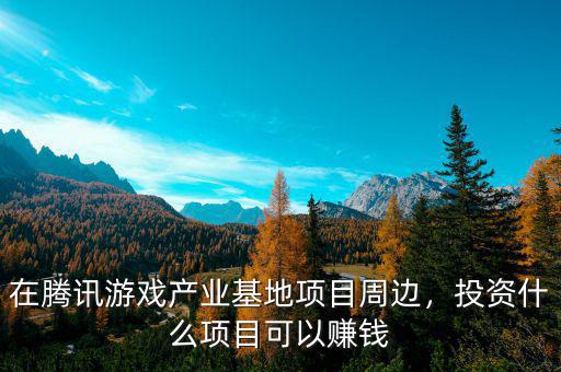 在騰訊游戲產(chǎn)業(yè)基地項目周邊，投資什么項目可以賺錢