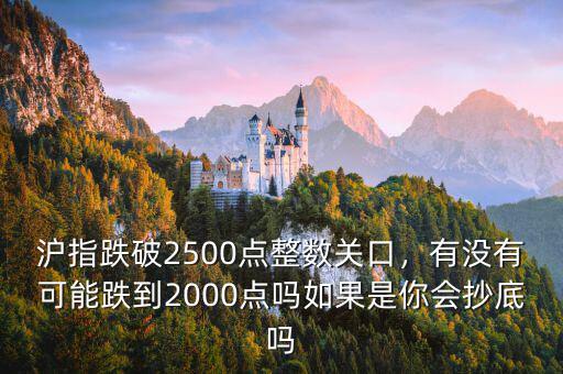 滬指跌破2500點(diǎn)整數(shù)關(guān)口，有沒有可能跌到2000點(diǎn)嗎如果是你會抄底嗎