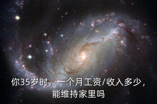 你35歲時(shí)，一個(gè)月工資/收入多少，能維持家里嗎