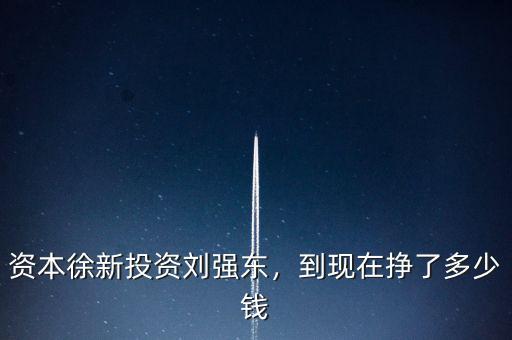 資本徐新投資劉強(qiáng)東，到現(xiàn)在掙了多少錢(qián)