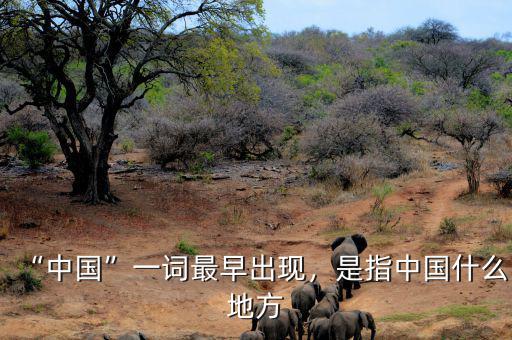 “中國”一詞最早出現(xiàn)，是指中國什么地方