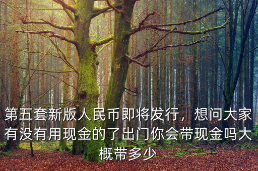 第五套新版人民幣即將發(fā)行，想問大家有沒有用現(xiàn)金的了出門你會(huì)帶現(xiàn)金嗎大概帶多少
