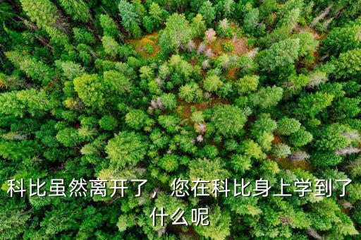 科比雖然離開了，您在科比身上學(xué)到了什么呢