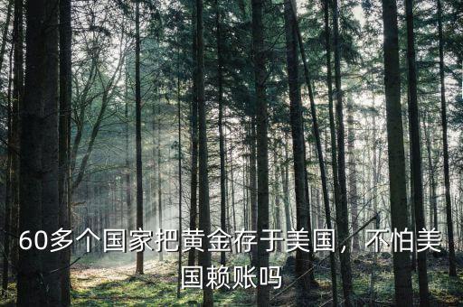 60多個(gè)國(guó)家把黃金存于美國(guó)，不怕美國(guó)賴賬嗎