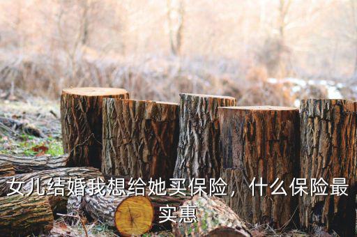 女兒結(jié)婚我想給她買保險(xiǎn)，什么保險(xiǎn)最實(shí)惠