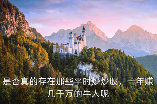 是否真的存在那些平時(shí)炒炒股，一年賺幾千萬(wàn)的牛人呢