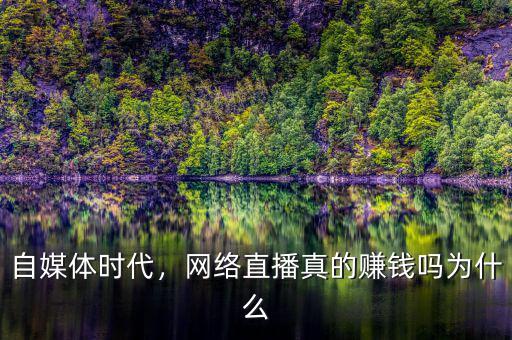 自媒體時代，網(wǎng)絡(luò)直播真的賺錢嗎為什么