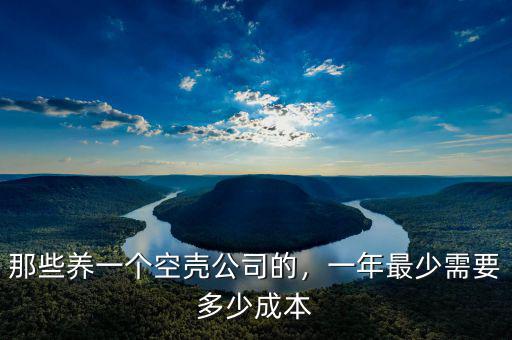 那些養(yǎng)一個空殼公司的，一年最少需要多少成本