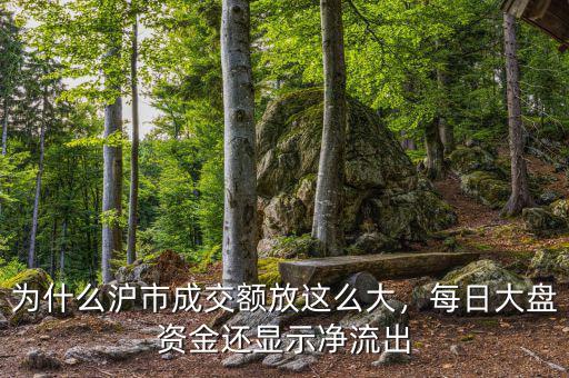 為什么滬市成交額放這么大，每日大盤資金還顯示凈流出