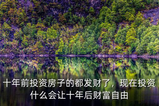 十年前投資房子的都發(fā)財了，現(xiàn)在投資什么會讓十年后財富自由