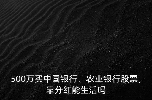 500萬買中國銀行、農(nóng)業(yè)銀行股票，靠分紅能生活嗎