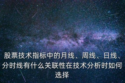股票技術指標中的月線、周線、日線、分時線有什么關聯(lián)性在技術分析時如何選擇