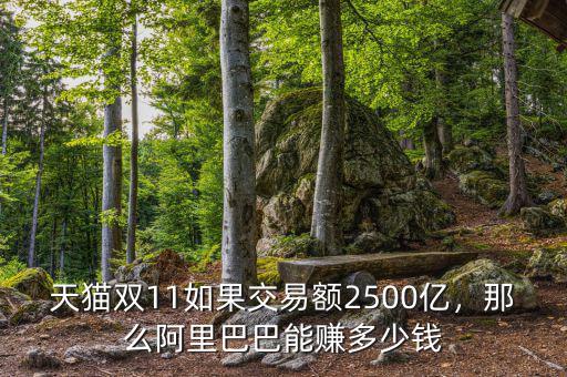 天貓雙11如果交易額2500億，那么阿里巴巴能賺多少錢(qián)