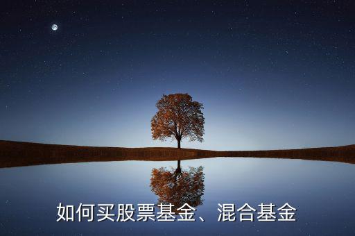 如何買股票基金、混合基金