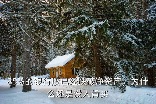 85%的銀行股已經(jīng)跌破凈資產(chǎn)，為什么還是沒(méi)人肯買