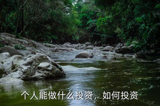 個人能做什么投資，如何投資