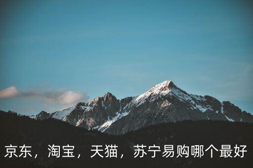 京東，淘寶，天貓，蘇寧易購哪個(gè)最好