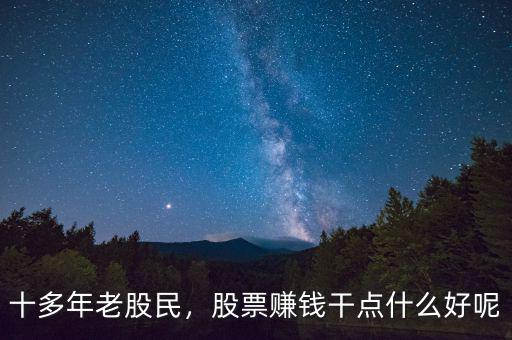 十多年老股民，股票賺錢干點什么好呢