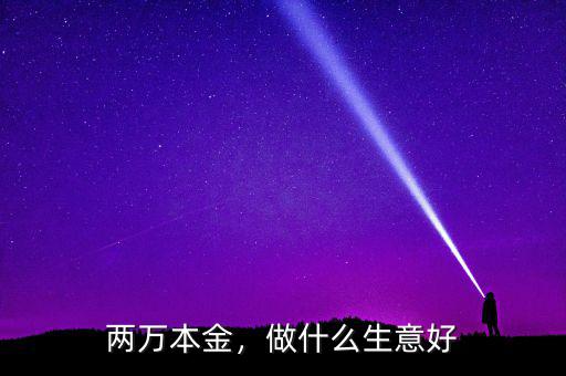 兩萬本金，做什么生意好