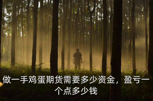 做一手雞蛋期貨需要多少資金，盈虧一個點多少錢