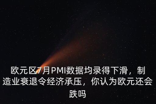歐元區(qū)7月PMI數(shù)據(jù)均錄得下滑，制造業(yè)衰退令經(jīng)濟(jì)承壓，你認(rèn)為歐元還會(huì)跌嗎