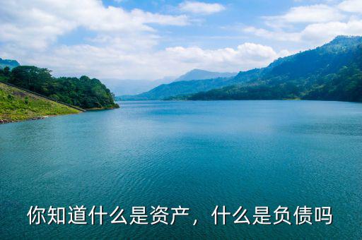 你知道什么是資產(chǎn)，什么是負(fù)債嗎