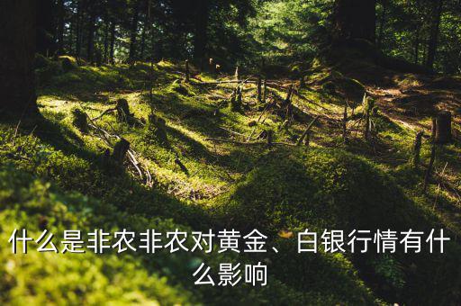 什么是非農(nóng)非農(nóng)對(duì)黃金、白銀行情有什么影響