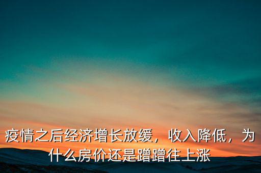 疫情之后經濟增長放緩，收入降低，為什么房價還是蹭蹭往上漲