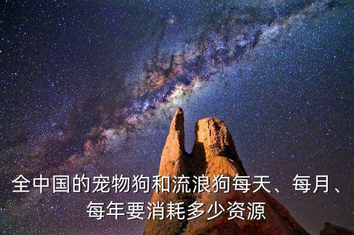 全中國的寵物狗和流浪狗每天、每月、每年要消耗多少資源